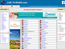 Tablet Screenshot of live-tv-radio.com